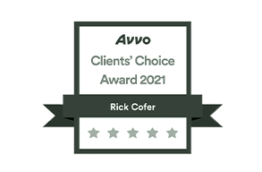 Avvo Clients' Choice Award 2018- Rick Cofer
